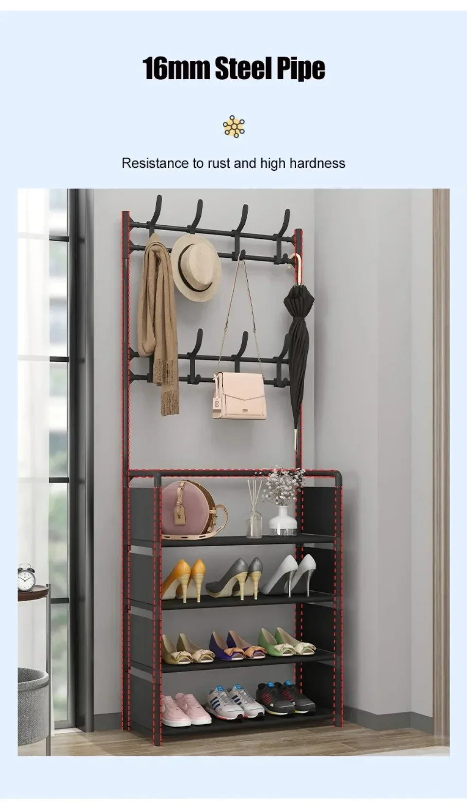 Smart Shoe Care – Multi-Layer Shoe Rack for Organized Living