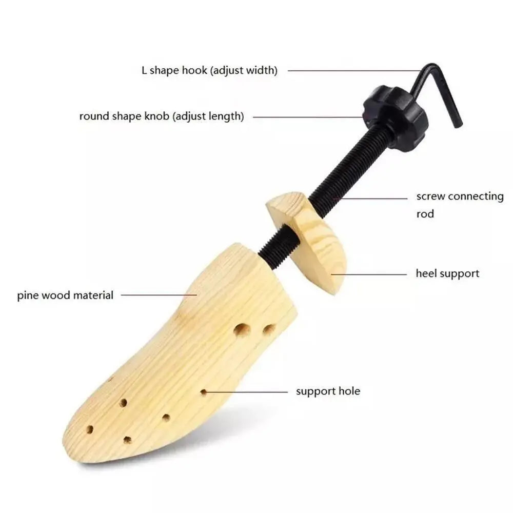Preserve & Perfect – 2-Way Adjustable Wooden Shoe Stretcher