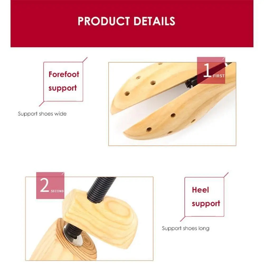 Preserve & Perfect – 2-Way Adjustable Wooden Shoe Stretcher