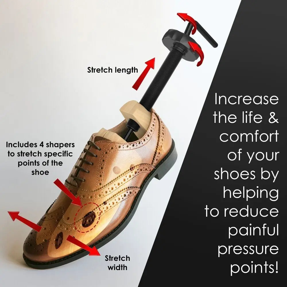 Preserve & Perfect – 2-Way Adjustable Wooden Shoe Stretcher