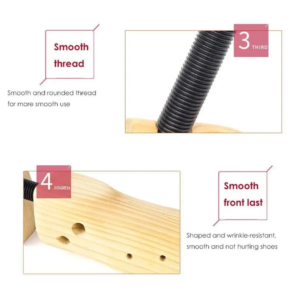 Preserve & Perfect – 2-Way Adjustable Wooden Shoe Stretcher